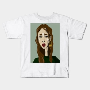 Geometrical portrait Kids T-Shirt